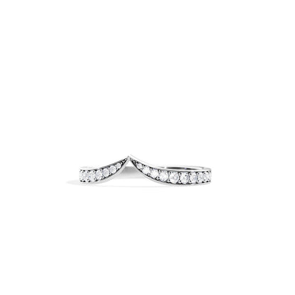0.30 TCW Round Curved Style Wedding Band