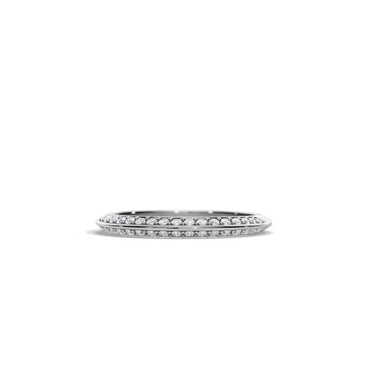 0.35 TCW Round Half Eternity Moissanite Wedding Band