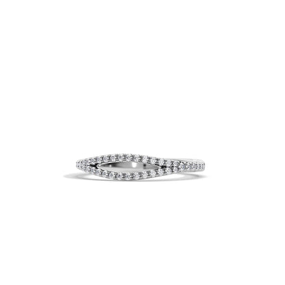 0.50 TCW Round Split Shank Wedding Band