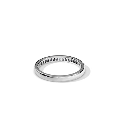 0.20 TCW Round Half Eternity Wedding Band