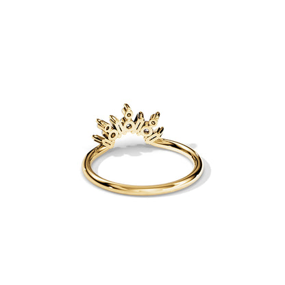 0.33 TCW Baguette/ Round Curved Wedding Band