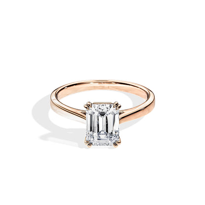 1.75 CT Emerald Moissanite Solitaire Engagement Ring