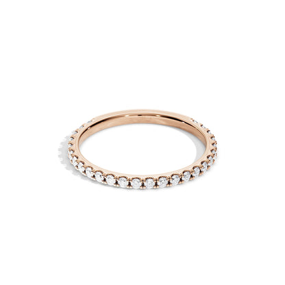 0.40 TCW Round Full  Eternity Wedding Band