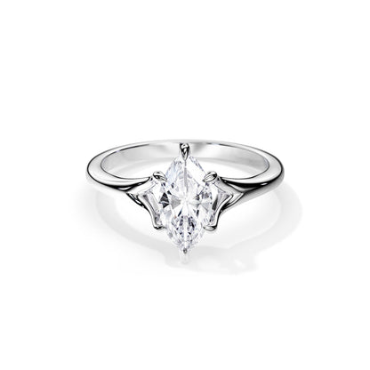 1.5 CT Marquise Split Shank Moissanite Engagement Ring