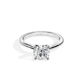 1.50 CT Round Cut Moissanite Solitaire Setting Engagement Ring