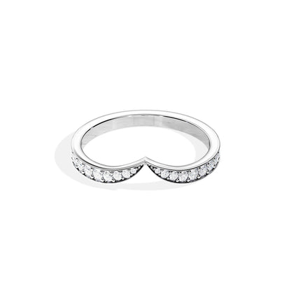 0.30 TCW Round Curved Style Wedding Band