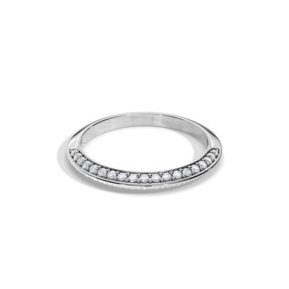 0.35 TCW Round Half Eternity Moissanite Wedding Band