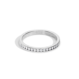 0.16 TCW Round Half Eternity Style Wedding Band