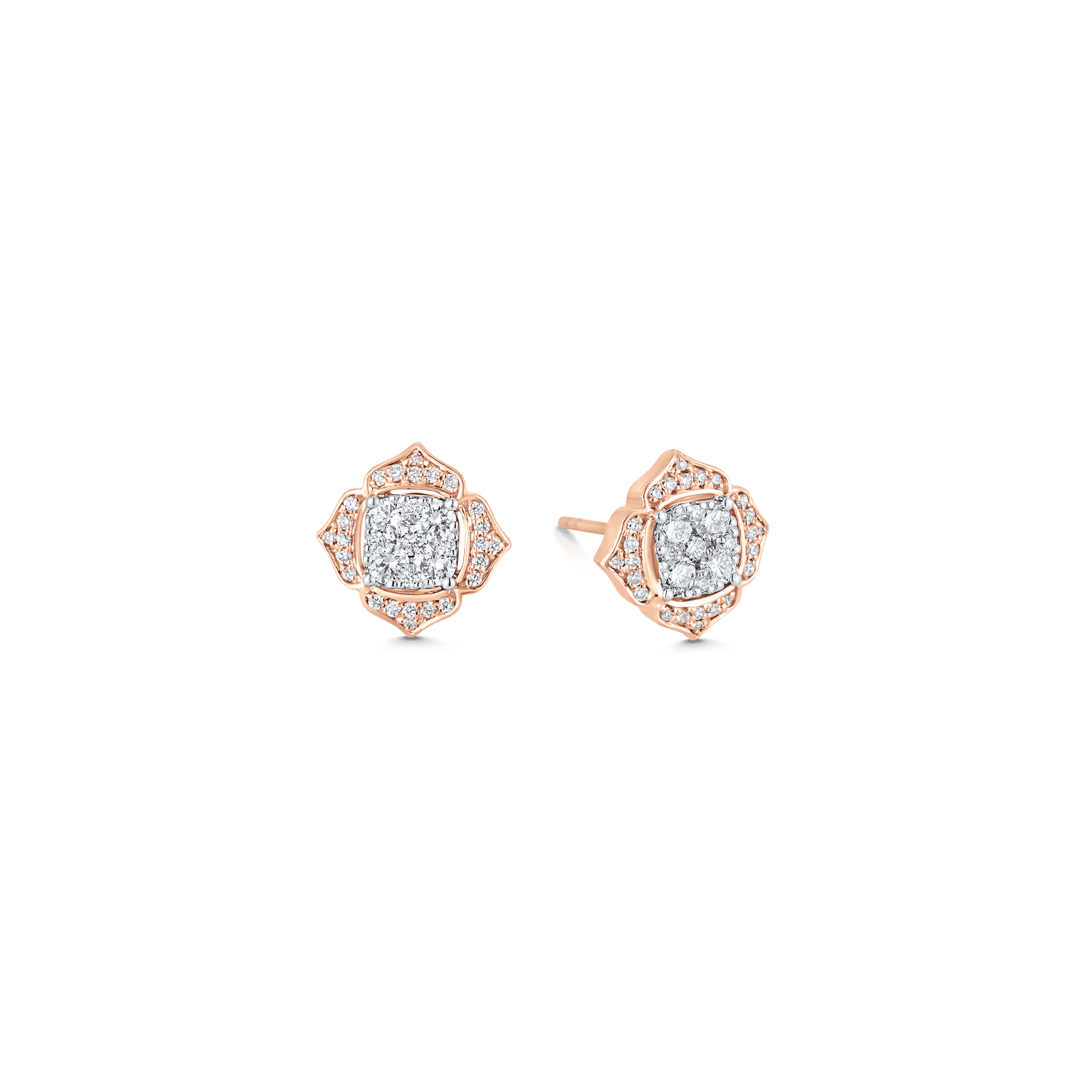 0.54 TCW Round Moissanite Diamond Stud Earrings - farrellouise