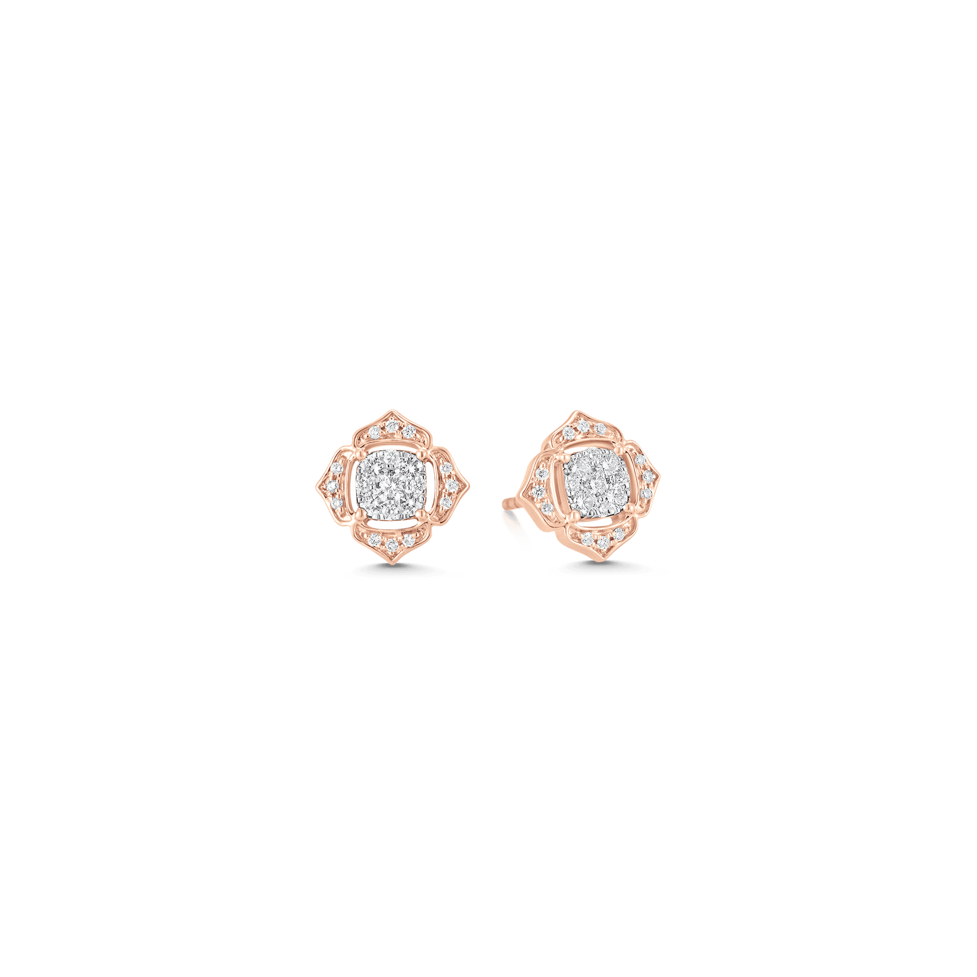 0.35 TCW Round Moissanite Diamond Stud Earrings - farrellouise