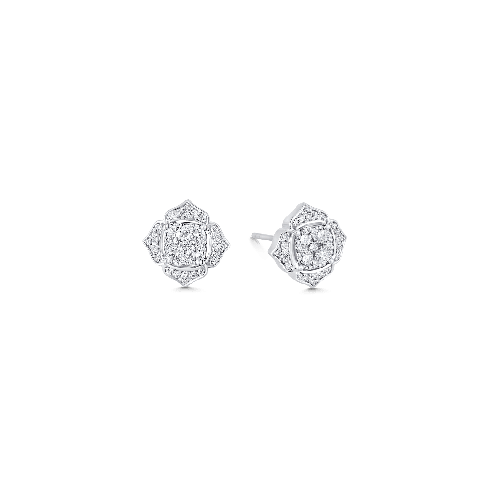 0.54 TCW Round Moissanite Diamond Stud Earrings - farrellouise
