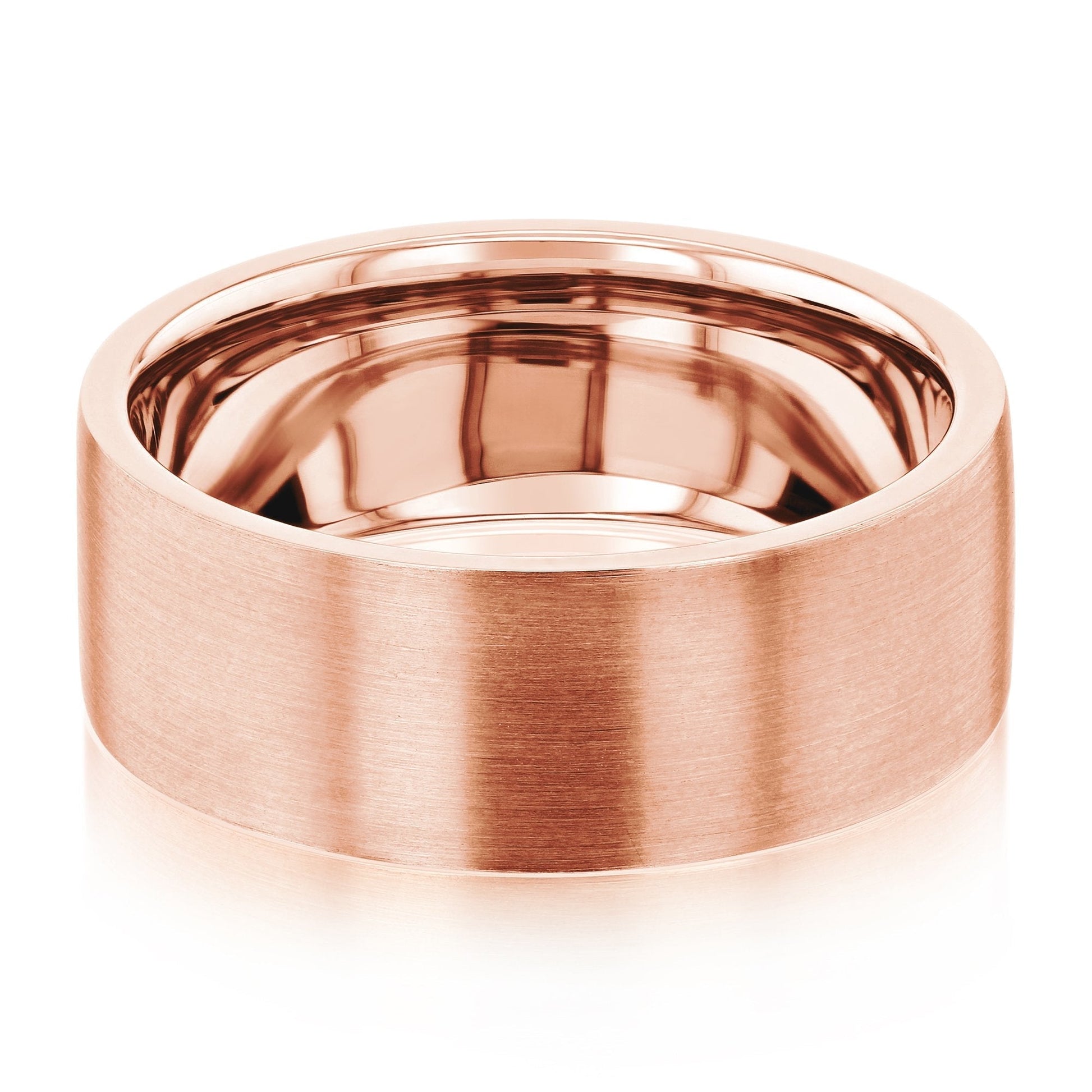 Satin-Finish Stone Setting White Gold Men's Band - farrellouise