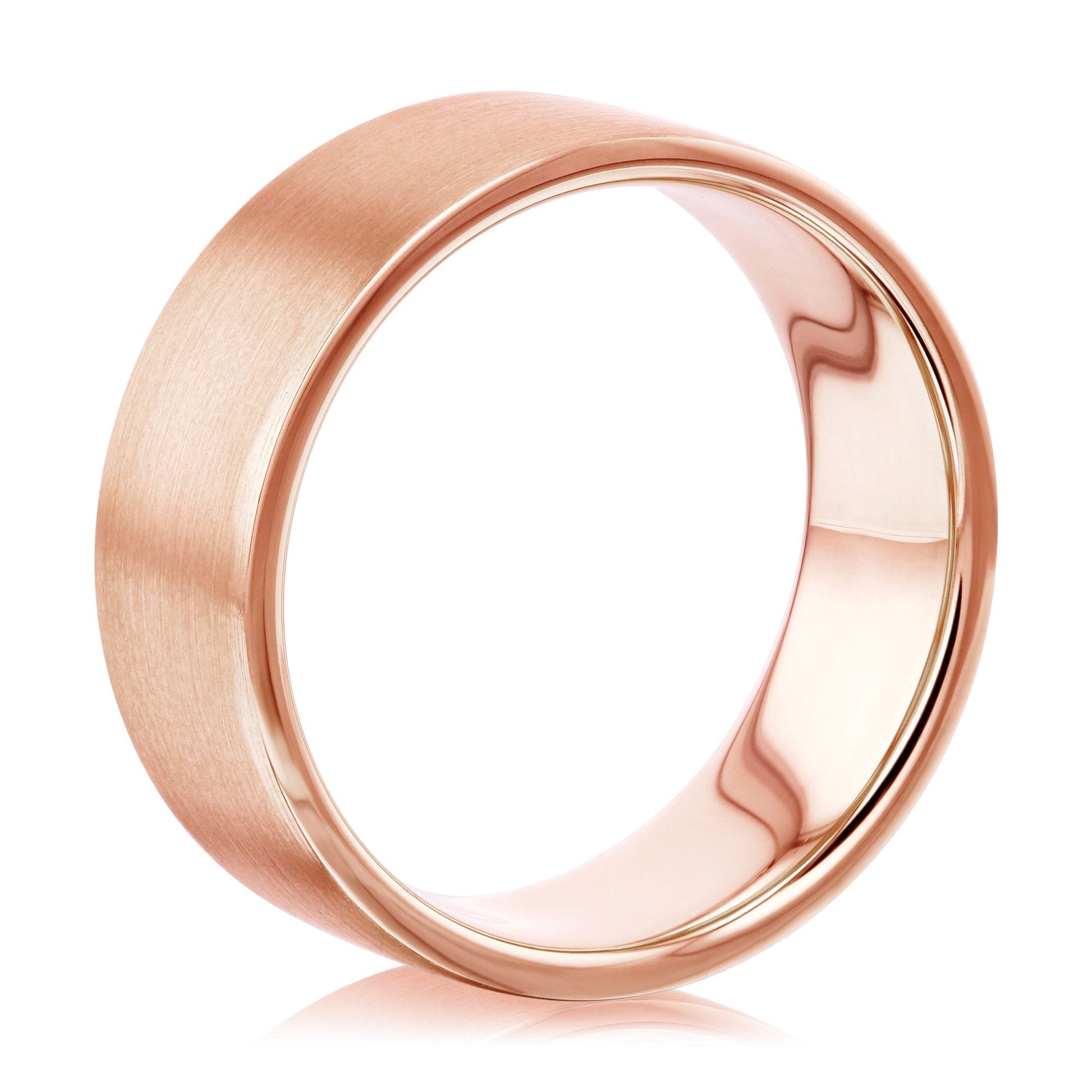Satin-Finish Stone Setting White Gold Men's Band - farrellouise