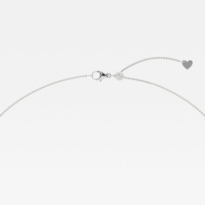 2.15 TCW Round Moissanite Diamond Chevron Style Necklace - farrellouise