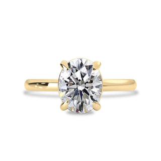 2.0 CT Oval Moissanite Solitaire Engagement Ring - farrellouise