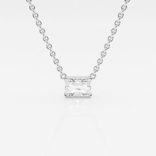 0.50 CT Radiant Moissanite Diamond Solitaire Necklace - farrellouise