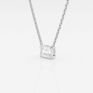 0.50 CT Radiant Moissanite Diamond Solitaire Necklace - farrellouise