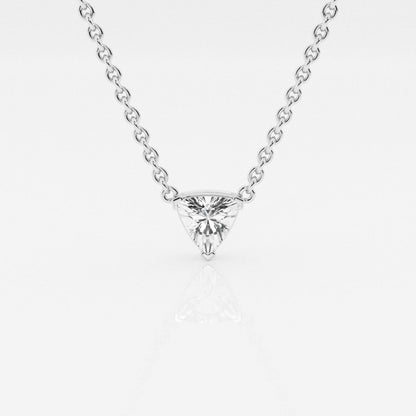 0.50 CT Trillion Moissanite Diamond Solitaire Necklace - farrellouise