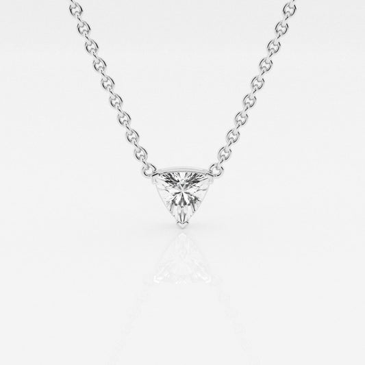 0.50 CT Trillion Moissanite Diamond Solitaire Necklace - farrellouise