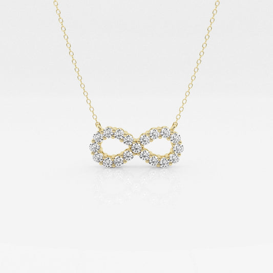 1.0 TCW Round Moissanite Diamond Infinity Necklace - farrellouise