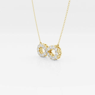 1.0 TCW Round Moissanite Diamond Infinity Necklace - farrellouise