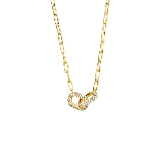 0.63 TCW Round Moissanite Diamond Unity Pendent Necklace - farrellouise