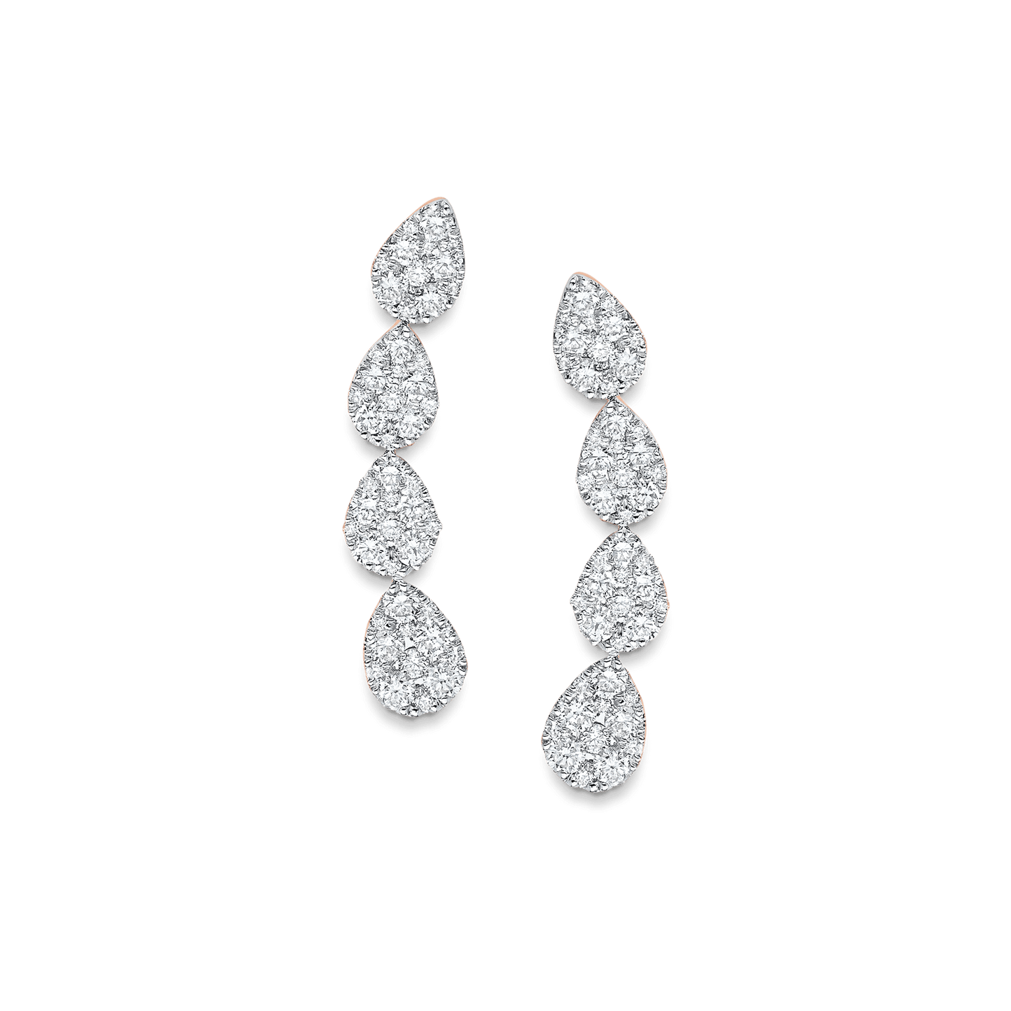 0.64 TCW Round Moissanite Diamond Ear Crawler Earrings - farrellouise