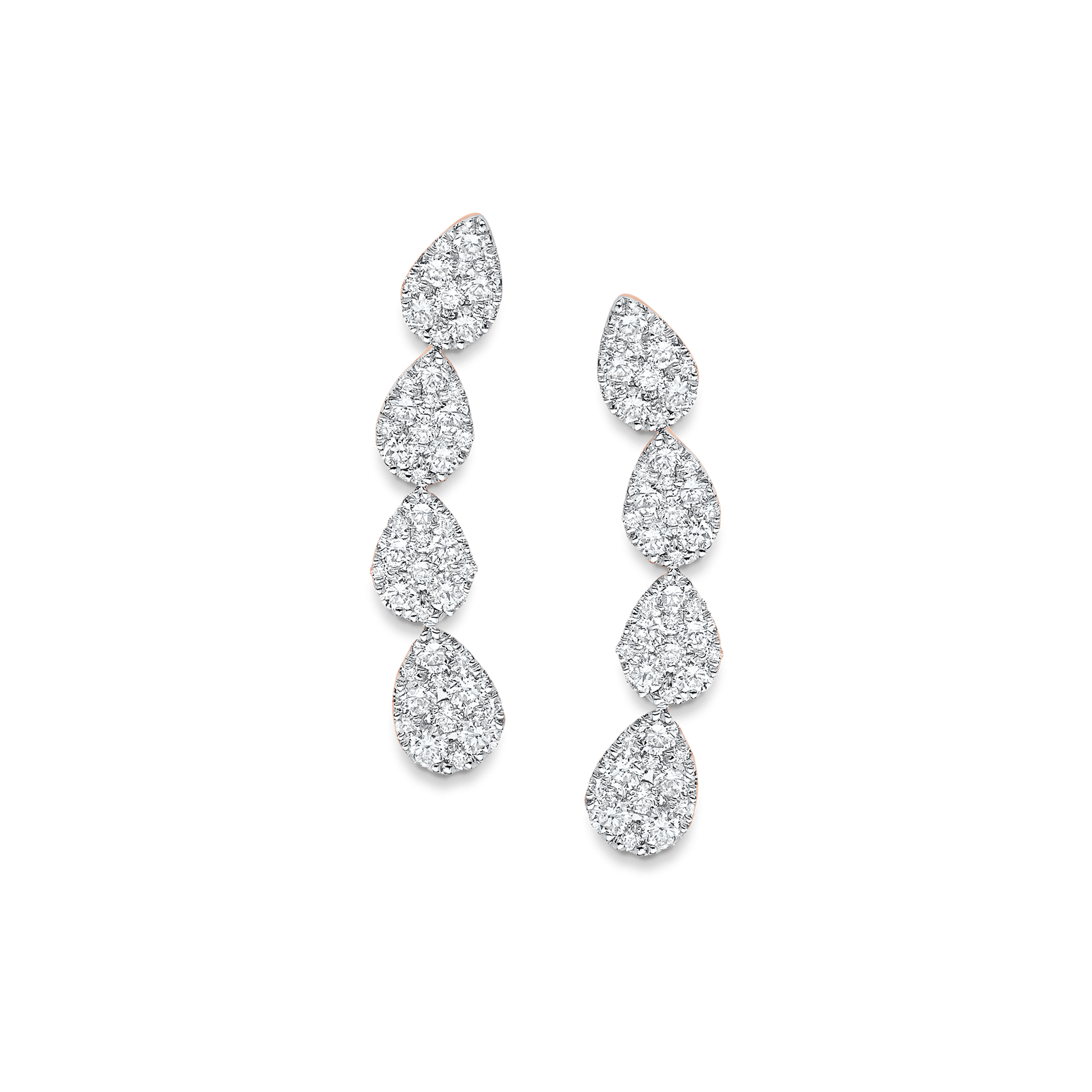 0.64 TCW Round Moissanite Diamond Ear Crawler Earrings - farrellouise