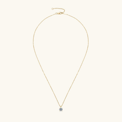 1.0 CT Round Moissanite Diamond Solitaire Necklace - farrellouise