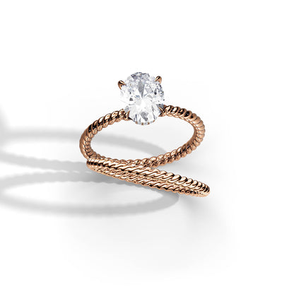 2.10 CT Oval Moissanite Hidden Halo Setting Bridal Ring Set