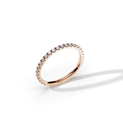 0.40 TCW Round Full  Eternity Wedding Band