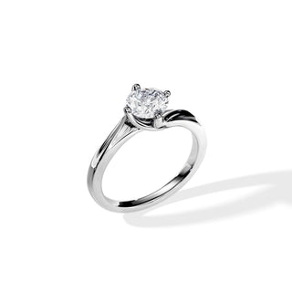 2.0 CT Round Moissanite Solitaire Engagement Ring