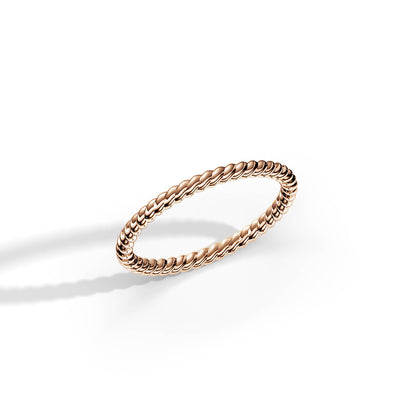 Twisted Plain Wedding Band