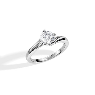 2.0 CT Round Moissanite Solitaire Engagement Ring