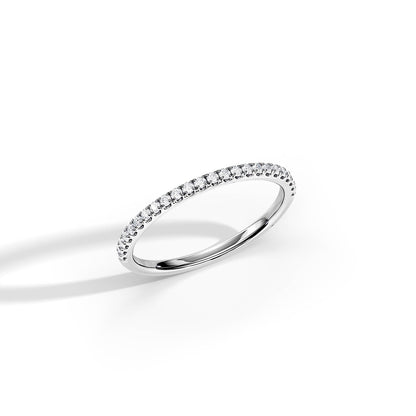 0.25 TCW Round Full Eternity Moissanite Wedding Band