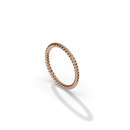 Twisted Plain Wedding Band
