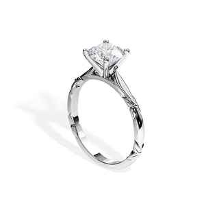 1.20 CT Round Moissanite Prong Setting Engagement Ring