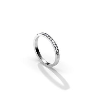 0.16 TCW Round Half Eternity Style Wedding Band