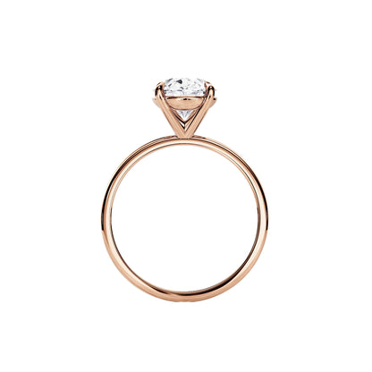 3.0 CT Oval Moissanite Solitaire  Engagement Ring