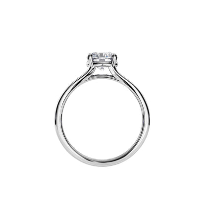 1.0 CT Round Moissanite Split Shank Style Engagement Ring