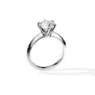 1.50 CT Round Cut Moissanite Solitaire Engagement Ring