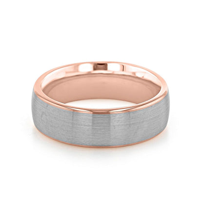 Brushed Finish Classic Wedding Band For Men - farrellouise