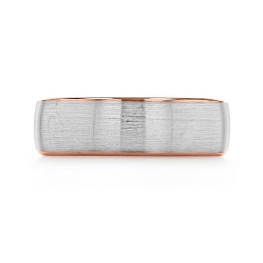 Brushed Finish Classic Wedding Band For Men - farrellouise