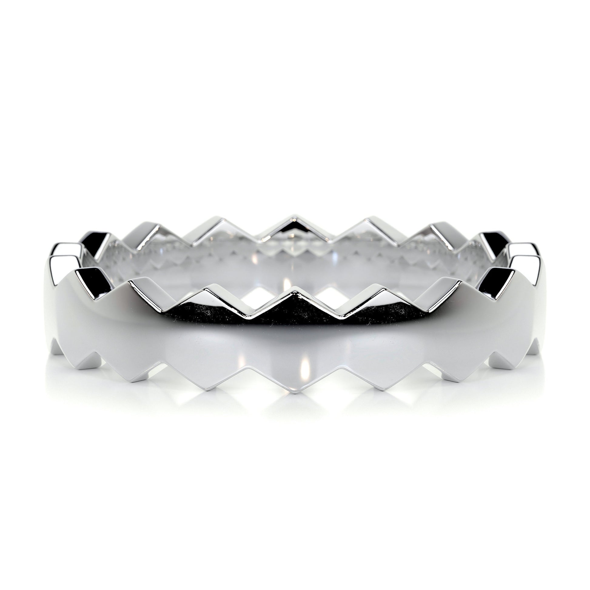 Hexagon Form Polished Finish Classic Men's Band - farrellouise