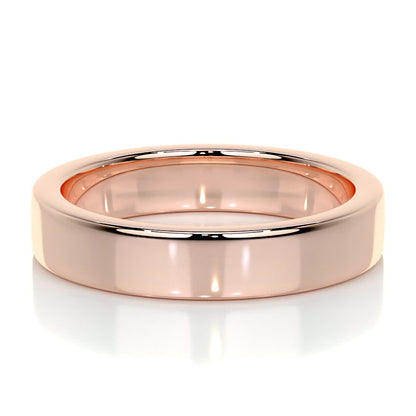 Polished Finish Yellow Gold Classic Men's Band - farrellouise