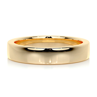 Polished Finish Yellow Gold Classic Men's Band - farrellouise