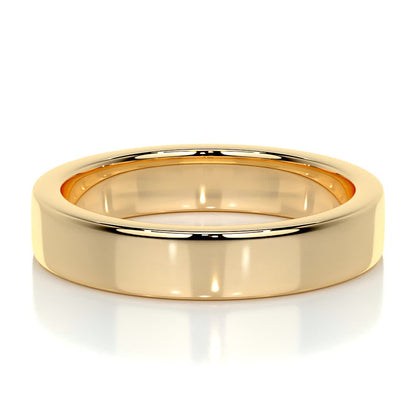 Polished Finish Yellow Gold Classic Men's Band - farrellouise