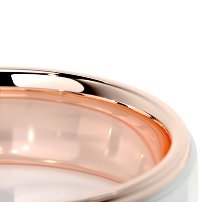 High-Polish Finish Regular Classic Men's Band - farrellouise