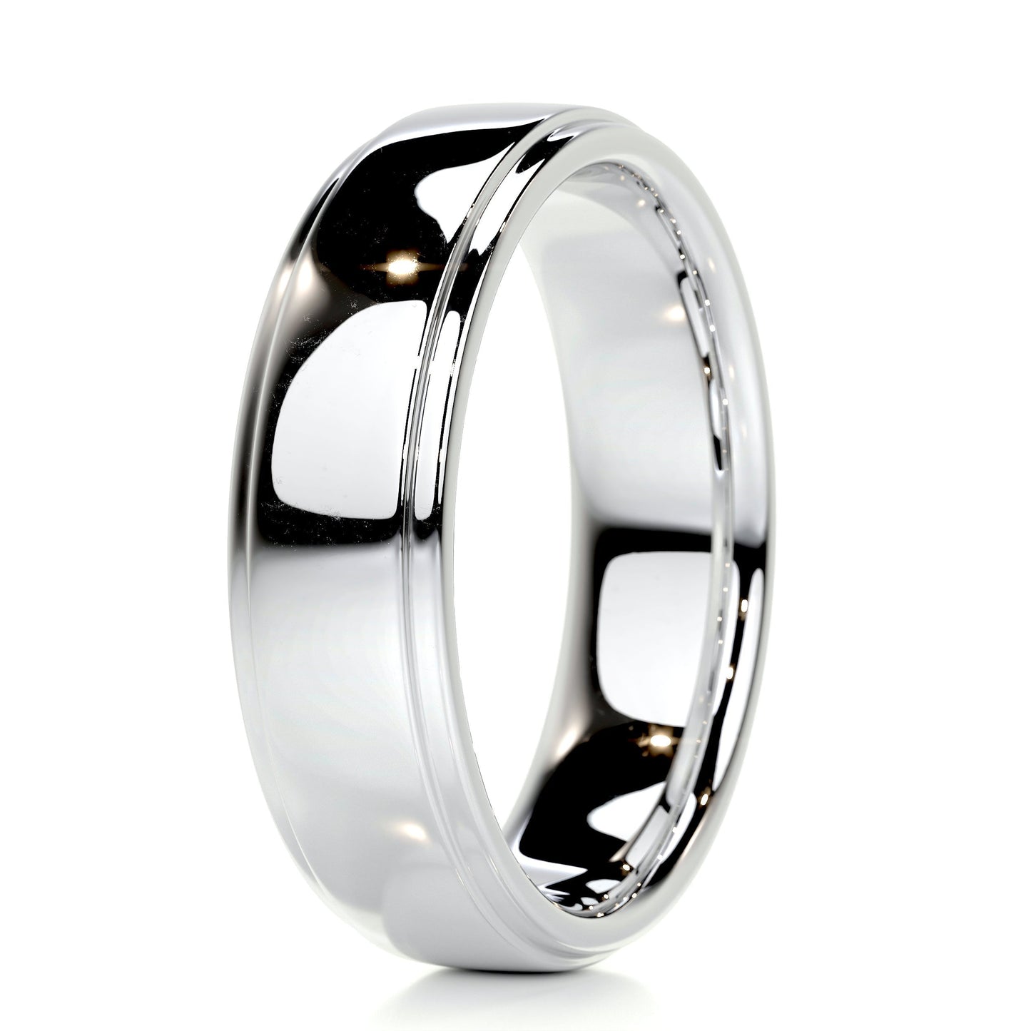 High-Polish Finish Regular Classic Men's Band - farrellouise