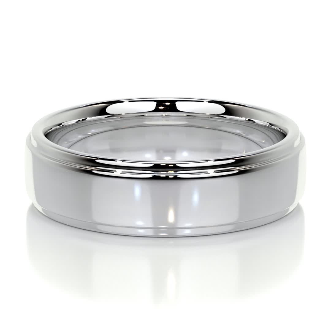 High-Polish Finish Regular Classic Men's Band - farrellouise